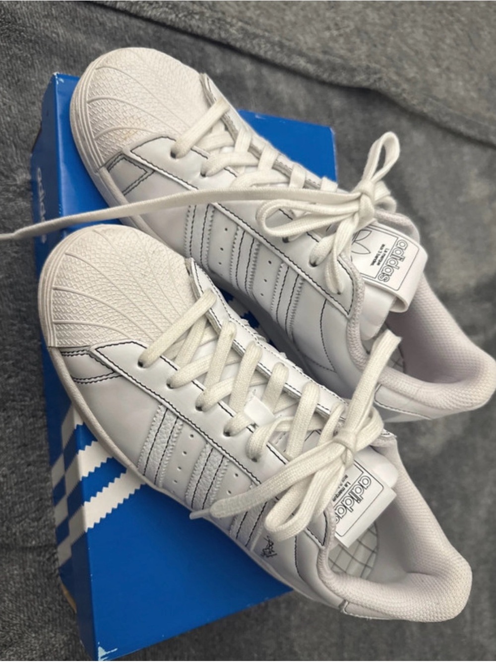 adidas Disney White Classic Shell-Toe Sneakers